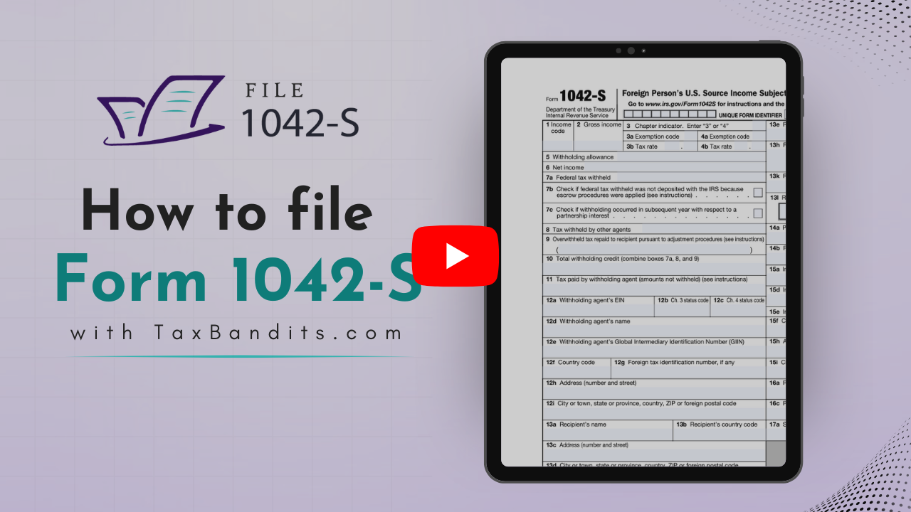 how to file form 1042s online